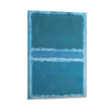 « Blue Divided by Blue » (1966) de Mark Rothko - Affiche d'art, photo murale, peinture, tableau à suspendre, décoration pour chambre familiale,