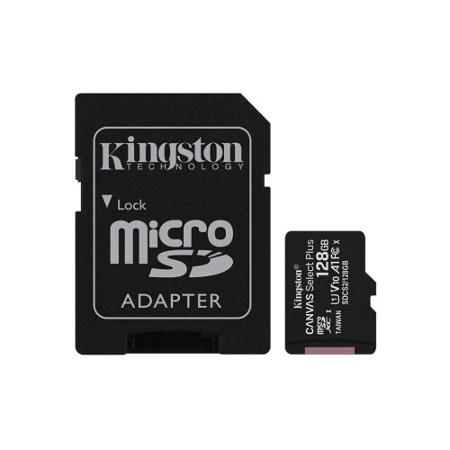 Kingston Kingston 128GB microSDXC Canvas Select Plus Class 10 Flash Memory Card SDCS2 Memory