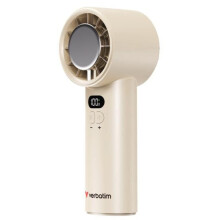 Verbatim 32343 Cool 'N' Go Ice Touch Handheld Fan - White/Silver