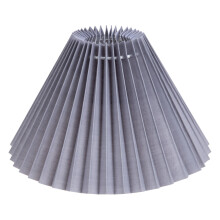 Phlegsive geplooide lampenkap E27 fitting, grijze vervanging voor woondecoratie