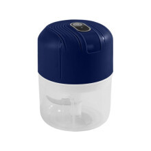 Poaug250ml elektrisk matmixer - mini bärbar hackare för vitlök, grönsaker, lök, frukt och kött - trådlös, blå
