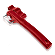 Poaug Kitchen Clearance Boîte de rangement en acier inoxydable, ouvre-boîte manuel multifonction en acier inoxydable, coupe-bar, rouge