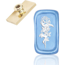 Cabeças de reposição para selo de cera com rosas e cobras, cabeças quadradas vintage para lacre de cera, compatíveis com cartas, envelopes,