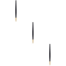 Palillos de acero inoxidable reutilizables antideslizantes, paquete de 3, para mesa, hogar y niños.