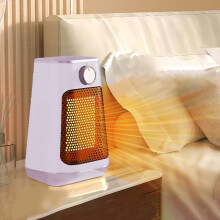 Aquecedor Fnyoxu 800/1500W, 2 níveis de aquecimento, desligamento inteligente com redução de ruído, amplo ângulo de visão, ideal para
