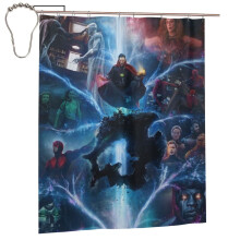 Doctor Strange în Multiversul Nebuniei Perdea de Duș 60 "X72" Decorativă pentru Dormitor de Casă Perdea de Baie Set Decorativ cu 12 Cârlige