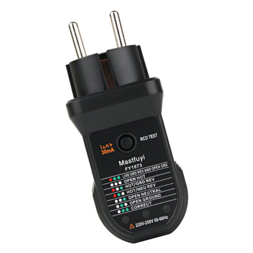 MoreChioce Socket Tester Elektriker Upptäcker Ledningsproblem Detektor AC Strömuttag Socket Tester 1