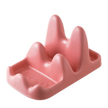 Soporte para cucharas Gardenne, estante para tapas de ollas con base estable, estante de encimera con ranura en forma de U para cucharas, tenedores y