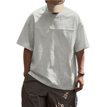 Men'S Fashion Oversized Tshirts Workout Short Sleeve T-Shirt Light-Weight Crewneck Tee Tops Light Gray L