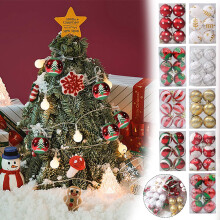 ZKCCNUK Julkulor Ornament, 60 mm Färgade Splittersäkra Plastgransdekorationer för Julfester