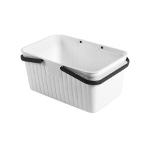 Panier de bain portable Fdksdf avec poignées, organisateur de produits de toilette pour salle de bain ou chambre étudiante.