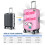 Capa protetora elástica e lavável para malas de viagem Hello Kitty, compatível com a maioria das malas rígidas de 25 a 28 polegadas, com zíper 7
