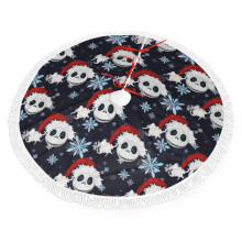 De Nightmare Before Christmas cartoon kerstboomrok voor kerstfeestjes, grote kerstboommat decoratie (76 cm)