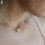 Collana girocollo da donna AYYUFE con perle e lega d'argento dorato. 3