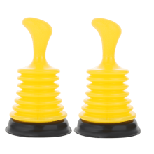 ICERUN Lot de 2 ventouses, ventouses double fonction pour salle de bain, ventouse multifonctionnelle pour lavabo, jaune
