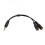 Headsetadapter til 3,5 mm headset med separate hovedtelefonmikrofonstik M/F 1