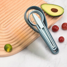 Avokado och kiwi, 3-delars set, kompatibelt med kök, restaurang, fest, familj; inkluderar skalare, urkärnare och tärningsmaskin.