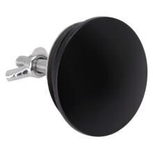 Tapón de acero inoxidable para orificio de grifo de fregadero de cocina (negro)