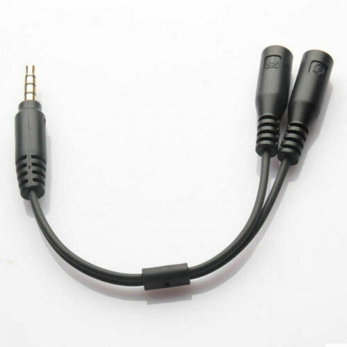 Headsetadapter til 3,5 mm headset med separate hovedtelefonmikrofonstik M/F 1