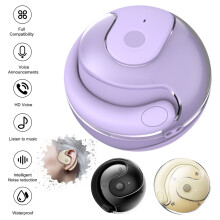Jacenvly2024Nya Bluetooth-hörlurar Rea Intelligenta trådlösa Bluetooth-hörlurar5.3In-ear-hörlurar Trådbundna Lila
