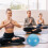 PARTYKINDOM Μπάλα Pilates 9 ιντσών, μπάλα γυμναστικής για το σπίτι, για γιόγκα, άσκηση, 7
