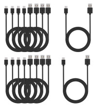 USB C-kabel i bulk, 1,8 m, 10-pack, typ C-telefonladdare
