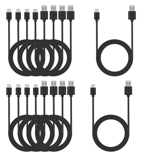 USB C-kabel i bulk, 1,8 m, 10-pack, typ C-telefonladdare