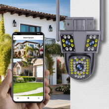 Txmfgh2K2MP WiFi IP kültéri kamera: 10x zoom, PTZ4K videó, éjjellátó, mozgásérzékelés, kétirányú hang, széles látószögű, valós