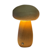 Trälampa för sovrum Bärbar sladdlös liten lampa Uppladdningsbar batteridriven lampa Steglös dimning Nattlampa Till födelsedagspresent