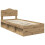 VidaXL vidaXL Bed Frame Artisian Oak 90 x 200 cm Solid Pine Wood 5