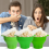 Popcorn-Mikrowellen-Popcorn-Eimer aus Silikon, faltbar, mit Deckel, grün 6