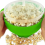 Popcorn-Mikrowellen-Popcorn-Eimer aus Silikon, faltbar, mit Deckel, grün 7