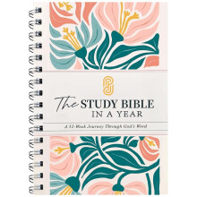 The Bible in A Year: A 52 Week Study Through Gods Word - Spiral Bible Study Guide 52-Week Womens Bible Study Plan