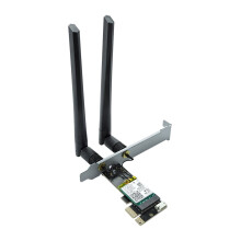 Placa de rede jixopn WiFi6E PCIE 2.4G/5.8G/6GHz compatível com Bluetooth (AX210)