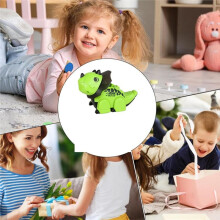 Induction Cute Robot Dinosaurs Follow Your Magic Pen to Draw Any Robot Educational Walking Animal Figure Toy Gifts