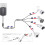 2Pack1to4Way DC Power Splitter Cable Barrel Plug5.5mm x2.1mm για κάμερες CCTV, λωρίδα φωτισμού DVR και άλλα 2