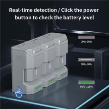 Portable PC3-LPE6 Battery Charging Case USB-C PD Fast Charging for C50, R7, 6D, 60D, 70D Camera Batteries