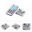 Δέκτης ήχου Bluetooth & Ενισχυτής με Μικρόφωνο, USB, TF, Ραδιόφωνο FM - Αποκωδικοποιητής MP3, 8