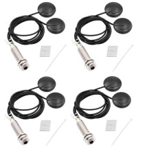 4X Guitar Pickups Acoustic Electric Piezo Transducer Microphone Contact for Guitar Violin Ukulele Mandolin Banjo Cello