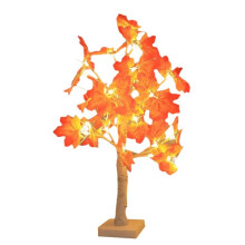 Fall Lighted Maple Tree Thanksgiving Decorations 24 LED Light Tabletop Maple Tree for Home Indoor Outdoor Decorations