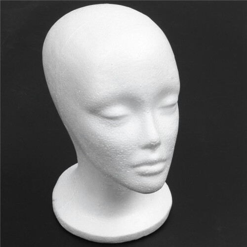 20X Female Foam Mannequin  Model Hat Wig Display Stand Rack White 2