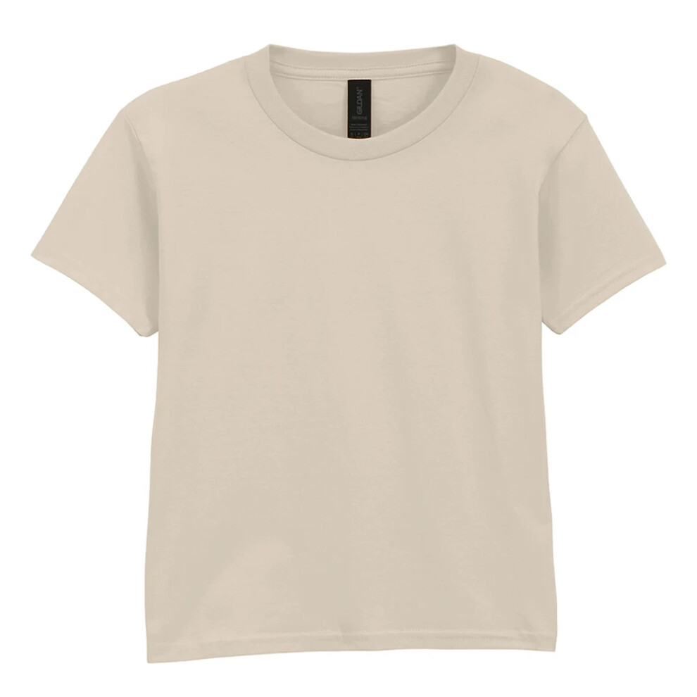 Gildan (5-6 Years, Sand) Childens/Kids Softstyle Ringspun T-Shirt
