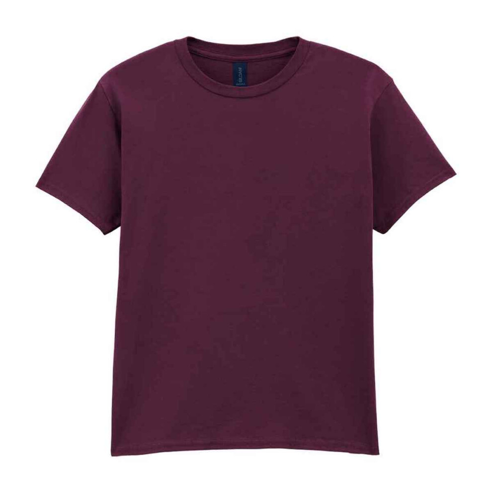 Gildan (5-6 Years, Maroon) Childens/Kids Softstyle Ringspun T-Shirt