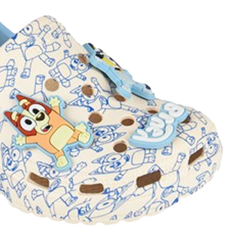 Bluey (12 UK Child, Grey) Bluey Boys Badge Clogs 2