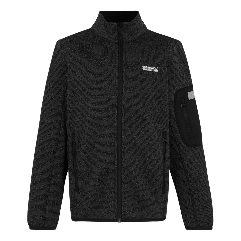 Regatta (11-12 Years, Black) Childrens/Kids Newhill Full Zip Fleece Jacket