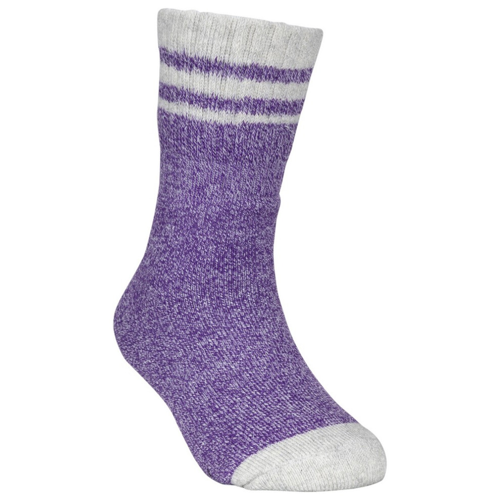Trespass (9 Uk Child-12 Uk Child, Purple Marl) Childrens/Kids Vic Anti-Blister Boot Socks