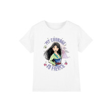 (5-6 Years, White) Mulan Childrens/Kids My Courage Is Fierce T-Shirt