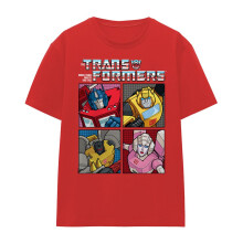 (XL, Red) Transformers Womens/Ladies Generations Retro Autobots Grid T-Shirt