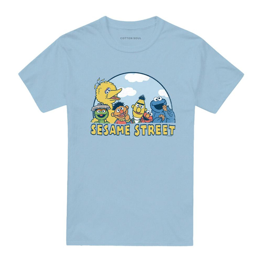 Sesame Street (Xxl, Light Blue) Unisex Adult Group T-Shirt