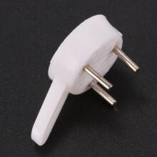 40 pcs plastic heavy wall picture frame hooks hangers 3-pin small white